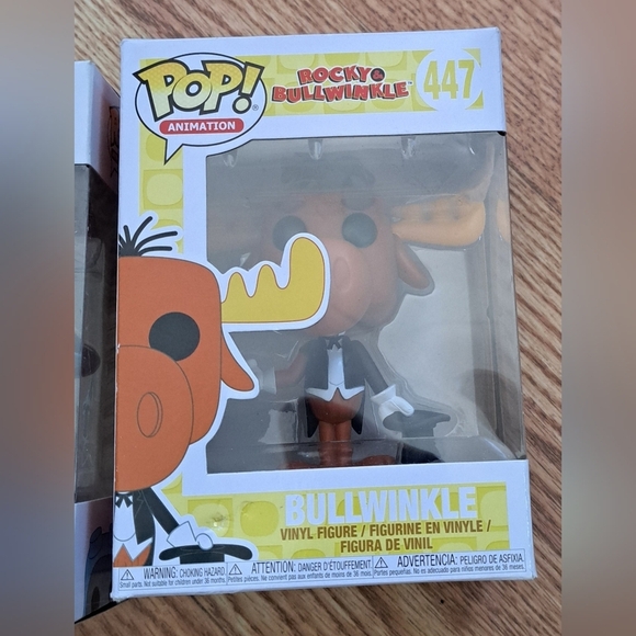 Lot Of 2 Funko Pop Rocky & Bullwinkle Vintage Cartoon Collectible Figurine - Picture 7 of 8